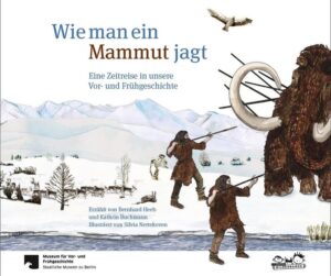 „Wir befinden uns 50.000 Jahre vor der heutigen Zeit am Ufer eines Sees. Er könnte in Süddeutschland liegen. Weite Teile Europas sind in dieser Altsteinzeit mit Gletschern bedeckt. Die Temperaturen liegen so weit unterhalb der heutigen, dass das Eis selbst im Sommer nicht richtig schmilzt. Durch die Landschaft ziehen wilde Tiere, die heute schon ausgestorben sind: Säbelzahntiger, Wollnashörner, Riesenhirsche und sogar Mammuts.“ Fast so spannend wie „Ice Age“ startet das „Entdeckerbuch“, das die Entwicklung der Menschheit von der Altund Jungsteinzeit über die Bronzezeit bis zu den Kelten in detailreichen, wirklichkeitsnahen Panoramen präsentiert. Die im Querformat angelegten Illustrationen werden begleitet von kleinen Geschichten über Jäger, Neandertaler, Homo Sapiens, Schamanen, Burgherren und über Rituale zur Beschwörung von Tiergeistern. Interessante Zooms veranschaulichen ganz nah, wie Höhlenmalereien, Einbäume und alte Jagdwerkzeuge - Knochenscheibe und Harpune - aussahen und entstanden, auch wie die Menschen allmählich sesshaft wurden, Hütten bauten und Feuer zum Brotbacken und als Wärmequelle nutzten. Die meisten Bilder zeigen einen konkreten Ort am Ufer eines Sees. Wo erst nur endlose Weite und Wald zu erkennen ist, entsteht dort am Ende der Zeitreise ein komplettes Dorf, in dem gearbeitet, getanzt und gefeiert wird. 50.000 Jahre werden wie im Zeitraffer überbrückt - sodass die jungen Leser schließlich ein Gesamtbild vor sich haben und wissen: So haben unsere Vorfahren gelebt.