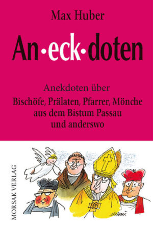 In seinem locker geschriebenen, lesenswerten Buch schildert Max Huber, Domkapitular i. R. in Passau, einfühlsam und höchst amüsant die heiteren Seiten der Taten und Worten von namhaften Bischöfen, Prälaten, Pfarrern und Mönchen aus dem Bistum Passau und anderen Gebieten.