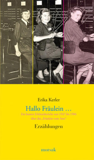 "Ich habe leider meinen Dienstausweis nicht bei mir, aber ich bin der Präsident." "Da kannt jeder kemma und sagn, er waar da Präsident, bei mir geht nix!" Erika Kerler war das "Fräulein vom Amt", das die Ferngespräche vermittelte, bevor die Selbstwahl eingeführt wurde. Was die beliebte Autorin von 1947 bis 1984 "hinter den Kulissen" ihres Fernamtes und auf ihren Reisen erlebte, schildert sie unterhaltsam in ihrem neuen Buch. Erika Kerler, für ihre Werke mehrfach ausgezeichnet, gründete 1983 den Kreis der "Passauer Dreiflüsseschreiber", den sie viele Jahre führte.