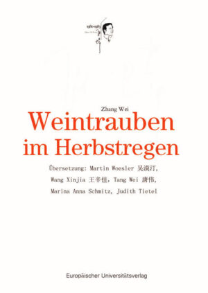 "Weintrauben im Herbstregen" ist eine Sammlung von Kurzgeschichten und Novellen, die Zhang Wei aus den 1980er-Jahren ausgewählt hat. Viele Geschichten dieser Sammlung haben verschiedene Auszeichnungen erhalten. Obwohl die Geschichten schon einige Zeit zurück liegen, verströmen sie noch immer verführerischen künstlerischen Charme. Die Sammlung erzählt die Geschichte einer lebhaften Szenerie am Luqing-Fluss, an einem großen Strand, im Obstgarten usw. Sie spiegelt den wahren Stil der Halbinsel Jiaozhou anschaulich wider. Egal ob es um die Freundlichkeit und Einfachheit gewöhnlicher Bauernhäuser geht oder die Wildheit von Bergen und Flüssen - Zhang Wei nutzt seine einzigartigen künstlerischen Mittel, um das Thema „Eindringen in die Wildnis, Rückkehr in die Heimat“ lebendig, mit vielen Konnotationen und ansteckend zu beschreiben. Das chinesische Original "Weintrauben im Herbstregen", die Sammlung Kurzgeschichten und Novellen von Zhang Wei wurde vom Anhui-Verlag für Literatur und Kunst veröffentlicht, hiermit legt nun der Europäische Universitätsverlag die deutsche Übersetzung aus dem Chinesischen vor.