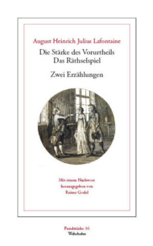 August Lafontaine (1758-1831) nahm aktiv an den Debatten der Aufklärung teil. In seinen Romanen und Moralischen Erzählungen verhandelte er Fragen, die das Publikum der Spätaufklärung beschäftigten. Die beiden hier abgedruckten Erzählungen machen dies deutlich: Fragen nach der Wirkung und Reichweite von Vorurteilen, nach der Gewissheit, mit der man angesichts der eigenen Vorurteile sich und andere Menschen erkennen kann, und Fragen nach dem Umgang mit Vorurteilen wurden in der aufklärerischen Öffentlichkeit intensiv diskutiert. Fragen nach der Bestimmung des Menschen, nach der idealen Lebensführung, nach den Möglichkeiten und Grenzen von Selbst- und Fremderkenntnis prägen die aufklärerische Debatte nicht erst seit Immanuel Kant. Obwohl keine schulmäßig philosophischen Texte, nehmen die beiden hier abgedruckten Moralischen Erzählungen Lafontaines Anregungen aus diesen Debatten auf.