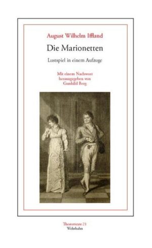 In August Wilhelm Ifflands Lustspiel Die Marionetten (1807) führt Geheimrätin Ward Regie über den Haushalt wie über die Heiratskandidaten ihrer Tochter. Statt ein Machtwort zu sprechen, dirigiert ihr Mann, der biedere Hausvater, lieber die Marionetten auf seiner privaten Puppenbühne. Dort, auf seinem Marionettentheater, kommt es zum Showdown im Streit über aufrichtige und falsche Liebhaber, affektiertes und natürliches Auftreten, Personen- versus Puppentheater. Das Spätwerk des berühmten Schauspielers und Dichters Iffland (1759-1814) zeigt nicht nur die typischen Liebeshändel populärer Dramatik um 1800. Vielmehr gewährt es Einblicke in die Zeit der Theaterdirektion Ifflands, der seit 1796 das Königliche Berliner Nationaltheater leitete. Denn ideen-geschichtlich verkörperte die Marionette in der Aufklärung eine Metapher für die vielfältigen Abhängigkeiten des Menschen. Kulturhistorisch aber wurden die Marionettenspieler, die politische und geistliche Satiren sowie frivole Späße unters Volk brachten, abhängig von der Sittenpolizei - etwa in Berlin, wo sich Iffland gegen die Marionettenparodien der auf seiner Bühne inszenierten Stücke zu wehren suchte.