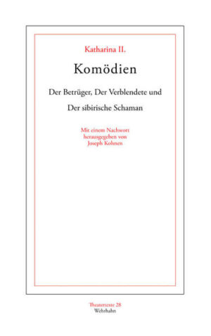 Diese Neuausgabe vereint die drei satirischen Komödien Katharinas II. gegen die Umtriebe geheimer Gesellschaften in Mittel- und Osteuropa: Der Betrüger, Der Verblendete und Der sibirische Schaman, aus dem Jahre 1786, die nach einer russischen Originalfassung sofort von einem Vertrauensmann der Kaiserin ins Deutsche übertragen und an die Öffentlichkeit sowohl in Russland als in Deutschland gebracht worden sind. Hierbei wurden weniger der europaweit verbreitete und durchwegs geachtete Freimaurerorden als dessen unheilvolle Auswüchse und Nebenerscheinungen angeprangert, womit dieser literarische Einsatz eine eindeutig politische Dimension erhielt und aus heutigem Blickfeld als ein Stück politisch engagierter Literatur zu werten ist. Joseph Kohnen, Jahrgang 1940. Studium der Germanistik, Altphilologie und Philosophie in Luxemburg, Nancy, Paris und Bonn. 1972 Promotion und 1982 Habilitation. Schwerpunkte der editorischen Arbeit: Aufklärung in Ostpreußen, insbesondere Königsberg (Hippel, Hamann, Lauson, Baczko, Lindner, Verlagswesen, Freimaurerei), Klassik (Jean Paul, Goethe) und Expressionismus (Trakl, Heym, Goll). Em. Professor für Neuere deutsche Literatur an der Universität Luxemburg und seit 1990 Ständiger Gastprofessor an der Staatlichen Kant-Universität Kaliningrad.