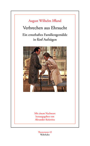 Was Adam Müller 1808 in Kleists Phöbus am 'deutschen Familiengemälde' stört, führt Ifflands Verbrechen aus Ehrsucht gerade zum Erfolg: Der Versuch, aus der familiären Beschränktheit 'von regelmäßiger Haushaltung, von Pünctlichkeit in den Amtsgeschäften, [.] von der Entlarvung irgend eines Hausbösewichts' 'ein goldenes Zeitalter' abzuleiten. 1784 scheint das noch vielversprechend, nach Napoleons Sieg über Preußen aber völlig unmöglich. Ifflands Sittenschule fällt dabei eher 'ernsthaft' als idyllisch aus, denn erst nach schwerer Krise führt sie zur Annahme der Maxime 'sey er redlich, gut und froh'. Dazu muss die Hauptfigur, der junge Ruhberg, seine verblendeten Hoffnungen auf eine Adelige aufgeben, Spielsucht und Griff in die Rentenkasse als schwere Fehler einsehen und sich zu seiner bürgerlichen Familie bekennen. Am Mannheimer Nationaltheater tritt Iffland 1784 mit Verbrechen aus Ehrsucht gegen Kabale und Liebe an - und gewinnt. Als Bühnenstar, hier in der Rolle des Vaters Ruhberg, hat er das Publikum ohnehin auf seiner Seite. Auch Schiller - sein Jahrgangsgenosse und Nebenbuhler um die Schauspielerin Katharina Baumann - kann nicht anders, als Ifflands Talent anzuerkennen. Das Stück setzt sich weiterhin durch, gelobt werden vor allem der Realismus, die Natürlichkeit und die psychologische Menschenmalerei.