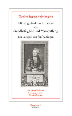 Gottlieb Stephanie der Jüngere (1741-1800) ist heute einer von vielen vergessenen josephinischen Dramatikern, dessen Stücke im letzten Drittel des 18. Jahrhunderts nicht nur in Wien Erfolge verbuchen konnten. Im Rahmen der aufklärerischen Theaterreformen und der Bemühungen um ein deutsches ›Nationaltheater‹ avanciert er zu einer wichtigen Persönlichkeit des frühen Burgtheaters, für das er als Schauspieler, Dramatiker und Dramaturg tätig ist. Mit seinem Lustspiel Die abgedankten Officiers liefert er einen Beitrag zum deutschsprachigen Repertoire der Wiener Theater, der sich stofflich an Lessings Minna von Barnhelm orientiert, von seiner Vorlage allerdings deutlich divergiert. Im Kontext der zeitgenössischen Wiener Theaterdebatte und des josephinischen Reformabsolutismus erscheint Stephanies Stück als regelrechter Gegenentwurf zu Lessings Lustspiel