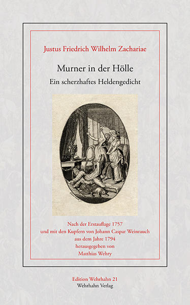 In Murner in der Hölle schickt der Braunschweiger Dichter Justus Friedrich Wilhelm Zachariae einen Kater auf Höllenfahrt und Geisterschau. Der Kater, von einer Furie zum Mord an einem Papagei angestiftet, wird beim Mordversuch erschlagen. Der unbestattete, nur auf einen Misthaufen geworfene Kater muss nun so lange im Schloss seiner einstigen Halterin spuken, bis ihm durch ein würdiges Grab der Zugang in die Unterwelt genehmigt wird. Zachariae erschafft dabei eine pittoreske Szenerie aus mythologischen Wesen, menschlichen Schwächen und tierischen Eigenwilligkeiten. Dabei fährt er in seinem Heldengedicht einen mythologischen Rahmen in satirischer vergilischer Pracht auf: Furien, die zum Mord eines Papageien anstiften, Höllen und elysische Felder für Tiere und Menschen, schreckende Ungeheuer. Zugleich zeichnet Zachariae ein parodistisches Bild der bürgerlichen Gesellschaft des Zeitalters der Aufklärung. Zachariae war im 18. Jahrhundert für seine komischen Heldengedichte, allen voran den Renommisten, berühmt. Noch Goethe rühmte Zachariae, er habe »diese Dichtart auf deutschem Grund und Boden« kultiviert. Mit Murner in der Hölle hat Zachariae ein Meisterwerk des komischen Heldengedichtes der deutschen Literatur geschrieben, das im Laufe des 18. Jahrhundert mehrfach aufgelegt wurde und übersetzt wurde. Die Ausgabe bietet den Text der Erstauflage aus dem Jahr 1757. Im Anhang werden Rezensionen und die Wiener Almanachvariante aus dem Jahre 1794 mit den Kupfern von Johann Caspar Weinrauch wiedergegeben. Ein Nachwort beschließt die Ausgabe.