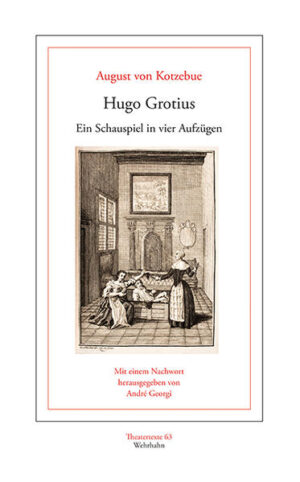 Im 18. Jahrhundert kursierte eine weithin bekannte Anekdote über Hugo Grotius, einem der Gründungsväter des Völkerrechts: Während eines Religionsstreits, der sich zu einem Volksaufstand ausweitet, wird Grotius zu lebenslanger Festungshaft verurteilt. Mit Hilfe seiner Frau gelingt es ihm, in einer Bücherkiste versteckt, aus der Haft zu fliehen. Um 1802 arbeitete August von Kotzebue (1761 - 1819) diese Anekdote zu einem »Schauspiel in vier Aufzügen« aus und veränderte die historische Vorlage dabei in vielerlei Hinsicht: Er erfand einen misslingenden ersten Fluchtversuch, reicherte die Figurenkonstellation durch einen erfundenen Stiefsohn Moritz Helderbusch an - vor allem aber ließ er seinen Grotius entgegen der historischen Wahrheit nach der Flucht zurückkehren. Kotzebue hielt Hugo Grotius für eines seiner besten Theaterstücke. Aber nicht nur die Berliner Uraufführung im Februar 1803 - mit Iffland in der Titelrolle -, sondern auch weitere Aufführungen des Stückes gerieten zum, für Kotzebue seltenen, Misserfolg. Publikum und Kritik waren irritiert davon, dass Kotzebue im Unklaren ließ, wer denn nun eigentlich der Protagonist des Stückes sei: Hugo Grotius? Sein Stiefsohn? Seine Frau? Das Nachwort rekonstruiert die dramaturgischen Entscheidungen, die Kotzebue auf dem Weg von der Anekdote zum abendfüllenden Schauspiel getroffen hat und sucht nach den Gründen, warum Kotzebue der Publikumserfolg diesmal versagt blieb.