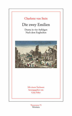 Erst in jüngster Zeit tritt die Weimarer Autorin Charlotte von Stein (1742-1827) aus dem Schatten Johann Wolfgang von Goethes, als dessen ›Freundin‹ und ›Muse‹ sie traditionell gilt. Nach der Neuausgabe ihrer Komödie Neues Freiheits-System oder die Verschwörung gegen die Liebe (hg. von Linda Dietrick und Gaby Pailer 2006, Theatertexte 15) folgt nun der Neudruck ihres Dramas Die zwey Emilien (1803), das den melodramatischen Erzählmodus der englischsprachigen Romanvorlage The Young Lady’s Tale. The Two Emilys (1798) von Sophia Lee in eine Tragikomödie zum Thema weiblichen Identitätsschwindels verwandelt.