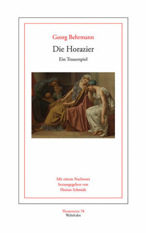 Um den langjährigen Krieg zwischen Rom und Alba Longa zu entscheiden, kommt es zu einem Stellvertreterkampf: Drei Horazier treten für Rom gegen drei Curiazier aus Alba Longa an. Die Kämpfer sind nicht nur befreundet, sondern auch verwandt und verschwägert - müssen aber ihre zwischenmenschlichen Beziehungen dem Kampf fürs Vaterland unterordnen. In Georg Behrmanns Version des bei Titus Livius überlieferten Stoffs gerät dieser eherne Ehrenkodex in Bedrängnis. Im Namen der ›Menschlichkeit‹ protestiert die Horazierin Camilla gegen den Kampf, durch den sie entweder ihre Brüder oder ihren Verlobten Curiaz verlieren wird. Zwar wird ihr Insistieren auf dem ethischen Wert von Gefühl und Menschlichkeit von den anderen Figuren unter Berufung auf die vaterländische Pflicht vehement zurückgewiesen. Anders als bei Livius und anders auch als in Pierre Corneilles Horace (1654) wird Camilla bei Behrmann aber nicht getötet, als sie aus Trauer um den Verlobten ihren siegreich zurückkehrenden Bruder und sogar Rom selbst verflucht. Im Gegenteil: Sie behält das letzte Wort. Behrmanns Drama ist so von der Spannung zwischen zwei gleichzeitig Gültigkeit beanspruchenden Wertesystemen geprägt: dem der heroischen Pflichterfüllung und dem der Menschlichkeit und der Ethik des Gefühls. Die Horazier ist Georg Behrmanns erstes Trauerspiel. Es wurde 1733 in Hamburg uraufgeführt und war über zwei Jahrzehnte auf deutschsprachigen Bühnen präsent. Die dieser Ausgabe zugrundeliegende Druckfassung erschien 1751.