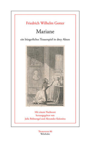 Friedrich Wilhelm Gotters (1746-1797) Mariane war ein riesiger Bühnenerfolg, nicht nur in Berlin, Hamburg oder Mannheim. Von Altona bis Agram (Zagreb), von Riga bis Rinteln wurde das am 6. Dezember 1775 in Gotha uraufgeführte Stück auf allen deutschsprachigen Theatern gegeben. Gotter verwandelt die sperrigen Alexandriner seiner Vorlage - Jean-François de la Harpes Tragödie Mélanie ou la Religieuse (1770) - in einen natürlichen Konversationston. Von der Kritik am Klosterzwang nimmt er aber nichts zurück. Der herrische Vater, der seine Tochter gegen ihren Willen ›einkleiden‹ lässt, um sie so von jeder Liebe fernzuhalten und zugleich den einzigen Sohn erblich zu begünstigen, steht in krassem Widerspruch zu allen empfindsamen und verzeihenden Hausvätern der Zeit - von Sir William Sampson über Eduardo Galotti bis zum Musikmeister Miller. Bei Gotter fordert ausgerechnet ein Geistlicher die Aufhebung sklavischer Klostergelübde, entsprechend feiert Nicolais antikatholische Allgemeine deutsche Bibliothek dieses »vorzügliche Produkt der deutschen tragischen Muse«.