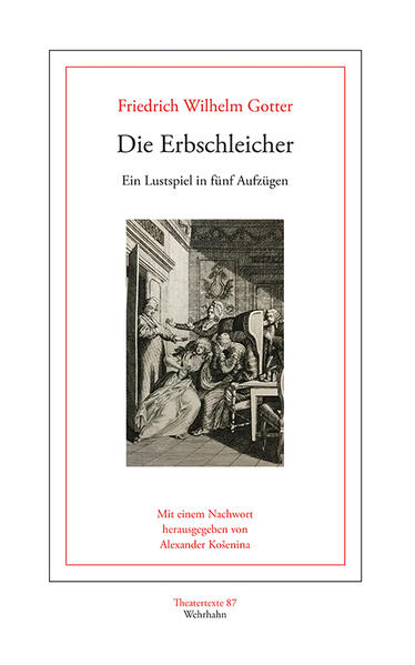 Unter Friedrich Wilhelm Gotters viel gespielten Bühnenwerken zeichnen sich Die Erbschleicher als eines der wenigen deutschen Originalstücke aus. Anfang 1786 konkurrierte es um einen Preis an Dalbergs Mannheimer Nationaltheater und wurde hier im Mai 1788 auch gegeben. Gotter sandte das zu lang geratene Lustspiel im November 1788 an Johann Jakob Engel in Berlin mit der Bitte, »nach Gutdünken zu durchstreichen und zu verkürzen«, was zum Erfolg beitrug. Nicolais Allgemeine Deutsche Bibliothek lobte die »komische Laune« sowie die Natürlichkeit und Wahrheit der Charaktere, sie seien »weder Engel noch Teufel«. Die Neuausgabe des 1789 in Leipzig gedruckten Stücks enthält erstmals die Kupferstiche von Christian Gottlob August Liebe nach Zeichnungen des Dresdener Malers Johann David Schubert.