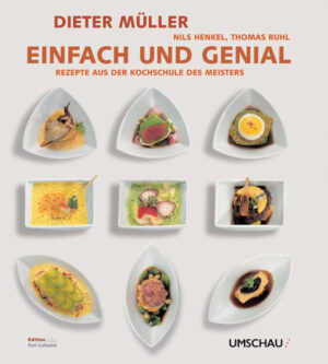 über 100 Drei-Stern-Rezepte, die auch zuhause nachzukochen sind bisher nur ein Kochbuch des Drei-Sterne-Koch Dieter Müller auf dem Markt Food Fotografie und Gestaltung von Thomas Ruhl, der bereits mit dem Buch "Christian Bau" mehrere Preise erhielt