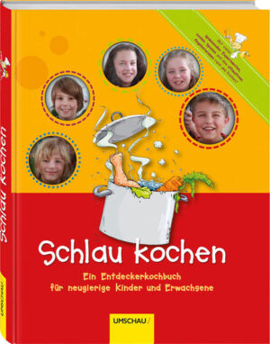 Spielerisch kochen, dabei experimentieren und auch noch etwas lernen. Das und vieles mehr bietet „Schlau kochen“ allen (wissens)hungrigen Kindern zwischen 8 und 15 Jahren. Rund 90 Rezepte werden Schritt für Schritt erklärt, und auch Fragen wie „Was macht das Sauerkraut so sauer?“ oder „Was bedeutet eigentlich bio?“ werden beantwortet. Farbenfrohe Illustrationen und Informationen geben Hintergrundwissen zu Kochutensilien und Lebensmitteln, und mit dem Obst-, Gemüse- und Gewürzmemory wird das Wissen zu den Pflanzenarten spielerisch trainiert. Kochen macht Kindern Spaß und wenn es dann auch noch viel zu entdecken, zu probieren, zu schmökern und zu lachen gibt, dann ist es eine richtig coole Angelegenheit! „Schlau kochen“ hat bereits eine Reihe Auszeichnungen erhalten: von der Frankfurter Allgemeinen Sonntagszeitung wurde es zum Liebling des Jahres 2010 gekürt, zudem erhielt es die Silbermedaille 2010 der Gastronomischen Akademie Deutschlands sowie den KOMPASS-Preis deutscher Stiftungen.