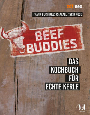 Das erste Kochbuch zur Serie "Beef Buddies" auf zdf_neo. Erscheint pünktlich zur 2. Staffel. 100 Rezepte von den drei Beef Buddies Frank Buchholz, Chakall und Tarik Rose aus den ersten beiden Staffeln. Turban statt Kochmütze, offenes Feuer statt Induktionsherd, Taschenmesser statt Schneidemaschine und das Feeling von Freiheit und Abenteuer. Wenn sich Chakall, Frank Buchholz und Tarik Rose ans Kochen machen, geht es zur Sache. Rau aber herzlich, unkonventionell und spannend. Drei unterschiedliche Typen mit Ecken und Kanten, die eines verbindet. Die Lust auf Fleisch. Männersache eben, klare Ansage. Tough guys don’t dance. They cook!