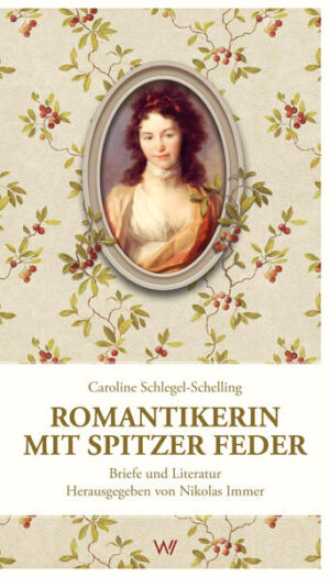 Caroline Schlegel-Schelling (1763-1809) zählt zu den bekanntesten Schriftstellerinnen der deutschen Romantik. 1796 kommt sie als Gattin August Wilhelm Schlegels nach Jena, wo sie die literarische Entwicklung des frühromantischen Kreises nachhaltig beeinflusst. Ihre schöngeistigen Salons befördern den literarischen Austausch und beleben den geselligen Umgang, auch wenn sie aufgrund ihrer spitzen Kommentare schon bald den Spitznamen „Dame Luzifer“ erhält. Die Anthologie präsentiert neben einer Auswahl aus Carolines Briefen auch Auszüge aus ihren weniger bekannten literarischen und literaturkritischen Arbeiten. Mit einem erklärenden Nachwort von Nikolas Immer versehen.