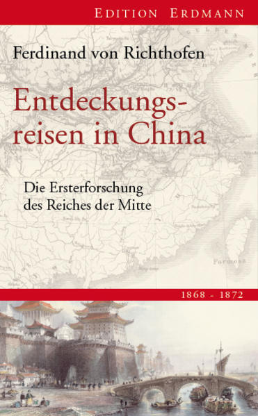 „Nicht ohne Bangigkeit stand ich an der Pforte des ungeheuren Reiches, dessen Erforschung durch einen Einzelnen ein verwegenes Unternehmen schien.“ Ferdinand von RichthofenZwischen 1868 und 1872 bereiste Richthofen auf sieben Reisen 13 der da-mals 18 Provinzen Chinas. Er durchwanderte Gebiete, die bis dahin kaum ein Europäer betreten, geschweige denn wissenschaftlich erforscht hatte. Die vorliegenden Berichte des bedeutendsten China-Forschers des 19. Jahrhunderts und „Nachfahren“ Marco Polos, Ferdinand von Richthofen, sind vor allem deshalb von besonderem Interesse, da sie China in seiner unverfälschten und ur-sprünglichen Gestalt einfangen. Als Ferdinand von Richthofen 1872 nach insgesamt zwölf Jahren ausgedehnter Forschungsreisen im ostasiatischen Raum wieder nach Deutschland zurückkehrte, entstand in der Folge der Veröffentlichung seiner Forschungsergebnisse in der westlichen Welt ein neues und differenziertes Bild von China. Was könnte auch mehr zum Verständnis des modernen Chinas beitragen als der erste wissenschaftlich fundierte Ori-ginalbericht über dieses Land und sein Volk - zu einer Zeit verfasst, als China und besonders sein Landesinneres noch im wahrsten Sinne des Wortes „chinesisch“ waren. Richthofen legte mit seinem Berichteinen wichtigen Grundstein zur wissenschaftlichen Erschließung Chinas und zeigte Richtungen für die Entwicklung von Wirtschaft, Handel und Verkehr auf. Richthofens Stellung als angesehener Hochschullehrer an den Universitäten Bonn, Leipzig und vor allem Berlin und als einflussreicher Wissenschaftler haben seine Chinaforschungen weiten Kreisen nahegebracht.