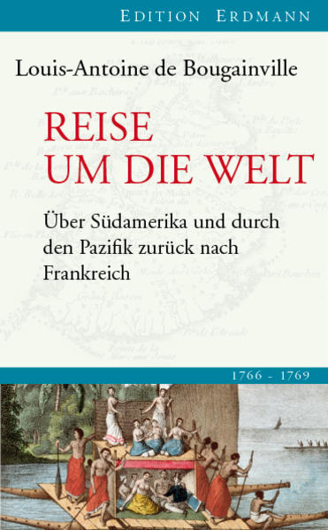 Seit der ersten bekannten Weltumsegelung von Ferdinand Magellan im Jahr 1519, kam es im Verlauf des 16. und 17. Jahrhunderts zu einer ganzen Reihe vergleichbarer Unternehmungen. Die großen europäischen Staaten, die diese Reisen finanzierten, verfolgten damit durchaus eigennützige Ziele, da Entdeckungen von bislang unbekannten Ländern auch der wirtschaftlichen Prosperität in der Heimat nutzen konnten. Bis in die zweite Hälfte des 18. Jahrhunderts hinein hatte jedoch nochkein Franzose eine solche Reise um die Welt gewagt. So sollte Louis Antoine de Bougainville der erste sein, der diese Unternehmung zwischen 1766 und 1769, also knapp vor dem Zusammenbruch des alten Frankreich, zu einem erfolgreichen Ende brachte. Dabei entdeckte er eine ganze Reihe von Südseeinseln neu und wandte seine Aufmerksamkeit insbesondere Tahiti zu, das er sozusagen zu einem Paradies auf Erden erklärte und auf diese Weise den politischen Ereignissen in seiner Heimat vorweg zu greifen schien. Australien verpasste er nur knapp, da er hinter dem Great Barrier-Riff kein Land mehr vermutete. Neben dem Wunsch nach geographischen Entdeckungen ging es Bougainville aber auch um naturkundliche Beobachtungen. Dazu begleiteten ihn auch einige Naturwissenschaftler, durch deren Arbeit das Wissen von der Welt in einem nicht geringen Umfang anwuchs. Darüber, aber auch über die Erlebnisse, Erfahrungen und Beschwernisse der Reise gibt Bougainvilles Bericht „Weltreise auf der königlichen Fregatte La Boudeuse und der Fleute L’Étoile“ detailliert Auskunft. Sein Text, der sich in Frankreich auch heute noch einer sehr großen Beliebtheit erfreut, wird hier nun erstmals vollständig veröffentlicht.