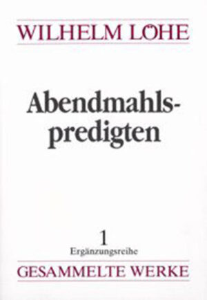 Durch Krankheit wurde Wilhelm Löhe daran gehindert, ein Buch über das heilige Abendmahl druckfertig zu machen. Im Jahr 1866 hat er jedoch mit einer Halbjahresreihe von Schriftauslegungen in den Wochengottesdiensten das Thema für die Gemeinde umfassend dargestellt. Der Inhalt dieser „Vorträge" ist durch Nachschriften der damaligen Hörer überliefert. Nach 125 Jahren wird er erstmals gedruckt. Erklärende Anmerkungen und eine Einführung wollen zu besserem Verstehen helfen. Martin Wittenberg legt nach jahrzehntelanger Beschäftigung mit Löhes Theologie und mit diesen Handschriften den Text der bisher nur wenigen Spezialisten bekannten Predigten vor. Hier lernt man neu, die tiefe Spiritualität der lutherischen Erweckung in Franken zu verstehen. Hier begegnet uns Löhe mit einem Herzstück seiner Theologie, seines geistlichen Lebens und seines pastoralen Wirkens.