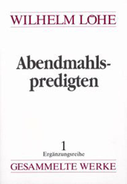 Durch Krankheit wurde Wilhelm Löhe daran gehindert, ein Buch über das heilige Abendmahl druckfertig zu machen. Im Jahr 1866 hat er jedoch mit einer Halbjahresreihe von Schriftauslegungen in den Wochengottesdiensten das Thema für die Gemeinde umfassend dargestellt. Der Inhalt dieser „Vorträge" ist durch Nachschriften der damaligen Hörer überliefert. Nach 125 Jahren wird er erstmals gedruckt. Erklärende Anmerkungen und eine Einführung wollen zu besserem Verstehen helfen. Martin Wittenberg legt nach jahrzehntelanger Beschäftigung mit Löhes Theologie und mit diesen Handschriften den Text der bisher nur wenigen Spezialisten bekannten Predigten vor. Hier lernt man neu, die tiefe Spiritualität der lutherischen Erweckung in Franken zu verstehen. Hier begegnet uns Löhe mit einem Herzstück seiner Theologie, seines geistlichen Lebens und seines pastoralen Wirkens.