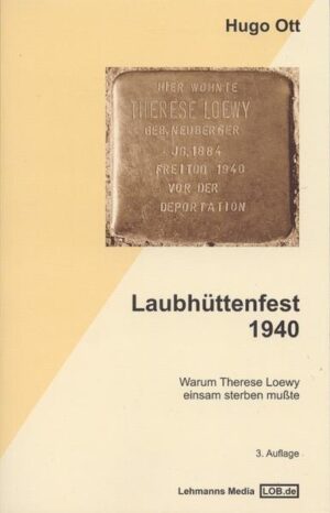 Die Universitätsstadt Freiburg, Ecke Rheinstraße, Katharinenstraße. 22.10.1940, Laubhüttenfest der Juden: ein Fest der Freude und des Gedenkens. Ein Tag, der zum traurigsten wurde. Die Gestapo klingelt im Morgengrauen bei Irmgard Wießler, Gattin des Metzgers Hermann Wießler, um die jüdische Mieterin Loewy, die hier nach dem Tod ihres Mannes, des Mathematikers Alfred Loewy, eine bescheidene Bleibe gefunden hatte, abzuholen für den Transport in das Lager nach Gurs. Wenige Stunden bleiben. Frau Loewy wird sich die Pulsadern aufschneiden und in der Universitätsklinik sterben. Das sind die äußeren Koordinaten dieser Geschichte. Der Historiker Hugo Ott erzählt sie einfach, lapidar, konzentriert auf ein Schicksal. Bei diesem Thema genügt es ihm nicht, bloß Zahlen und nur wissenschaftliche Ergebnisse zu vermitteln. Das Gedenken an das Schicksal der jüdischen Witwe reicht in ein lange tabuisiertes Thema: Wie gingen Deutsche mit jüdischen Gelehrten um? Auf welchem geistigen Hintergrund geschah das alles? Die Sichtweisen der beiden Frauen tragen die Struktur der Geschichte: Die gutmütige und freundliche katholische Mitläuferin. Und die Jüdin, die eingebunden war in die akademische Welt, von der sie sich mehr und mehr entfernte und die nur noch in der Erinnerung und in den ungelösten Fragen präsent war. Welche Rolle spielt der große Heidegger, einst Schüler Loewys, in diesem Drama? Ein bewegendes Buch der Erinnerung zu einem immer noch brennend aktuellen Thema. Der Autor Hugo Ott, Dr. phil., geb. 1931, emeritierter Professor für Wirtschafts- und Sozialgeschichte an der Albert-Ludwigs-Universität Freiburg i. Br. Sein in mehreren Auflagen erschienenes Buch: Martin Heidegger. Unterwegs zu seiner Biographie, wurde in zahlreiche Sprachen übersetzt.