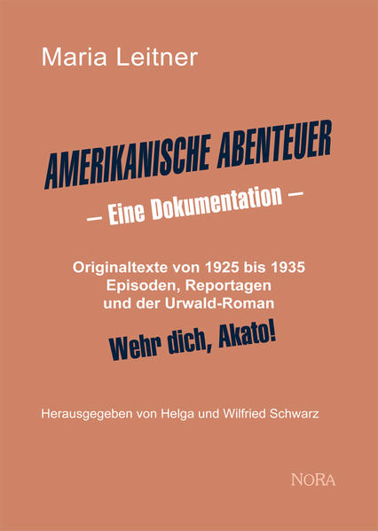 Maria Leitner (1892-1942) wurde ab Mitte der 1920er Jahre in Deutschland durch ihre ungewöhnlichen Reportagen aus Amerika bekannt. Das Magazin UHU und andere Blätter des großen Ullstein Verlages in Berlin brachten zuerst ihre sensationellen Erlebnisberichte aus der selbst erkundeten amerikanischen Arbeitswelt. Im Ergebnis ihres dreijährigen Amerika-Aufenthaltes erschien 1930 der bis heute beachtete und mehrfach übersetzte Roman »Hotel Amerika«. Eine zweite Reportagereise unternahm sie als Reporterin für den Ullstein Verlag 1930/31 nach Südamerika. Wie sie als Frau überhaupt zu der berüchtigten Teufelsinsel und nach Guayana gelangte, berichtete sie jedoch zuerst in der Berliner Illustrirten Zeitung (sic). Eine lockere Auswahl ihrer Erlebnisse in Nord- und Südamerika sowie der Karibik erschien 1932 unter dem Titel »Eine Frau reist um die Welt«, mit bis heute nachhaltiger Resonanz. Maria Leitners stets sozialkritische und antikolonialistische Reportagen erschienen zunehmend auch in Die Welt am Abend. Mit kleinen Erzählungen und Episoden u. a. in der Zeitschrift Der Weg der Frau und der Abendzeitung Tempo erweiterte sie ihr Spektrum journalistisch-literarischer Veröffentlichungen. Die hier präsentierte Auswahl in diversen Zeitungen und Zeitschriften erschienener Originaltexte, ergänzt durch Faksimiles und Literaturhinweise offenbaren neue Details zum Gesamtschaffen und zur Biografie Maria Leitners für die Jahre 1925 bis 1935. Ihr kleiner Urwald-Roman »Wehr dich, Akato!«, 1932/33 in der Arbeiter-Illustrierten-Zeitung erschienen und nach deren Verbot mit der 11. Fortsetzung endend, war bisher nur als Fragment bekannt. Eine vollständige Fassung wurde von den Herausgebern nach jahrelangen Recherchen unter verändertem Titel in der tschechischen Roman-Zeitung ROMÁNY DO KAPSY (Prag) von 1935 entdeckt und wird hier erstmals vorgestellt.