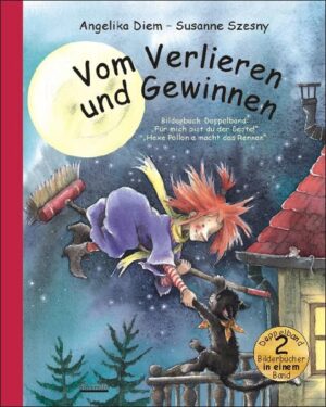 Ein toller Bilderbuch- Doppelband über die liebenswerte kleine Hexe Pollonia. Beide Bilderbücher kreisen um das Thema Verlieren und Gewinnen. Der Doppelband zeigt, dass Gewinnen nicht immer das Wichtigste ist und dass Mogeln nicht wirklich weiterhilft. Der Doppelband enthält die Bilderbücher: „Für mich bist du der Beste!“ und „Hexe Pollonia macht das Rennen“. „Für mich bist du der Beste!“ Hexe Pollonia will unbedingt den tollen Superturbohexenbesen gewinnen, den es beim Hexenfest für das beste Hexentier zu gewinnen gibt. Zwar hat Pollonia ihren lieben Hexenkater Camillo, doch die anderen Hexen können über so ein gewöhnliches Tier nur lachen. Daher versucht Pollonia, sich ein ausgefalleneres Tier herbeizuhexen. Aber keines der Tiere - vom Eisbären über den eitlen Pfau bis hin zum gefährlichen Tiger - passt so gut zu ihr wie Camillo. Pollonia beschließt deshalb, mit dem treuen Kater zum Hexenfest zu fliegen, auch wenn sie ausgelacht wird. Denn sie hat gemerkt: Ich mag dich so, wie du bist. Für mich bist du der Beste! Und allen zum Trotz gewinnen sie zu guter Letzt sogar den ersten Preis für das beste Hexentier. „Hexe Pollonia macht das Rennen“ Hexe Pollonia macht beim Hexenrennen mit. Während andere Hexen mit den tollsten Fluggeräten antreten, hat Pollonia nur ihren alten Hexenbesen. Deshalb versucht sie zu schummeln, denn sie will unbedingt gewinnen! Aber dann bemerkt sie, dass Hexe Hilda abgestürzt und in großer Gefahr ist. Ohne zu zögern, stoppt Hexe Pollonia, um zu helfen, obwohl das Rennen damit für sie verloren ist. So verliert zwar Hexe Pollonia das Rennen, sie gewinnt aber eine neue Freundin. Denn Gewinnen ist nicht immer das Wichtigste!