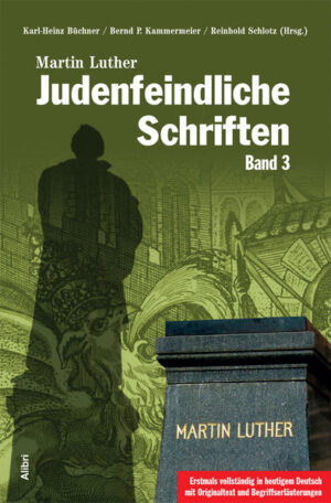 Dieser Band beschließt die Neuedition der wichtigsten judenfeindlichen Schriften Martin Luthers. Dass seine Hasstiraden nicht typisch für das 16. Jahrhundert waren, beweist der auszugsweise wiedergegebene Zwist Luthers mit seinen reformatorischen Brüdern aus Zürich. Bereits 1544 fand Heinrich Bullinger Luthers Sprache unerträglich, eher von einem „Schweinehirten“ als von einem „Seelenhirten“ zu erwarten. Dokumentiert werden vier Schriften, die erstmalig in heutiges Deutsch übertragen wurden:-Psalm 109 aus: Vier tröstende Psalmen für die Königin von Ungarn (1526)-Über die letzten Worte Davids (1543)-Eine Ermahnung gegen die Juden (1546)-Luthers Kurzes Bekenntnis vom heiligen Sakrament (1544) und die Erwiderung Heinrich Bullingers Wahrhaftes Bekenntnis der Diener der Kirchen zu Zürich (1544) Luther hetzte bis an sein Lebensende gegen die Juden. Die Hasspredigt Eine Ermahnung gegen die Juden schrieb er drei Tage vor seinem Tod. In einem Brief an seine Frau Käthe, den er kurz zuvor verfasst hatte, sprach er sich dafür aus, dass die Obrigkeit den Juden jeglichen Schutz entziehen solle.