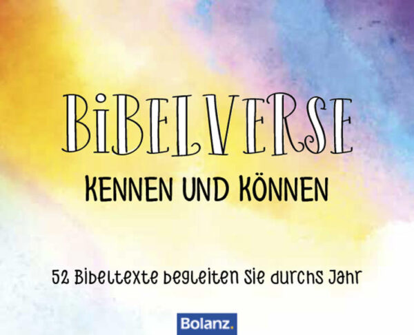 Neue trendige Überarbeitung des beliebten Aufstellbuchs Bibelverse kennen und können. Mit stabilem, farbigem Aufstellkarton und Spiralbindung. Für alle, die Bibelverse auswendig lernen möchten. Die Fortsetzung des beliebten Aufstellbuches Gottes Wort in meinem Herzen.