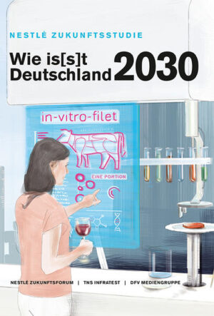 Wenn Algen, In-Vitro-Fleisch und Insekten-Burger tiefgekühlt mit Drohnen nach Hause geliefert werden, dann könnte es sich um eine Online-Bestellung aus dem Jahr 2030 handeln. Wie sich der Wandel unserer Werte, der Kommunikation und der Medizin auf unser Einkaufs- und Ernährungsverhalten auswirken, hat die Nestlé-Zukunftsstudie „Wie is(s)t Deutschland 2030?“ untersucht. Erstmals geben die Menschen in Deutschland Antworten auf die Frage, wie sie in Zukunft essen möchten. Hierzu beurteilten in einer repräsentativen Befragung über 1.000 Konsumenten fünf Zukunftsszenarien. Ein Ergebnis dieser Befragung: 80 Prozent der Menschen in Deutschland blicken positiv in die Zukunft. Zwölf Prozent der Menschen in Deutschland werden als „Zukunftsgestalter“ den Wandel der Ernährung aktiv mitgestalten. Zahlreiche Experteninterviews und Gespräche mit Trendforschern runden die Darstellung ab.