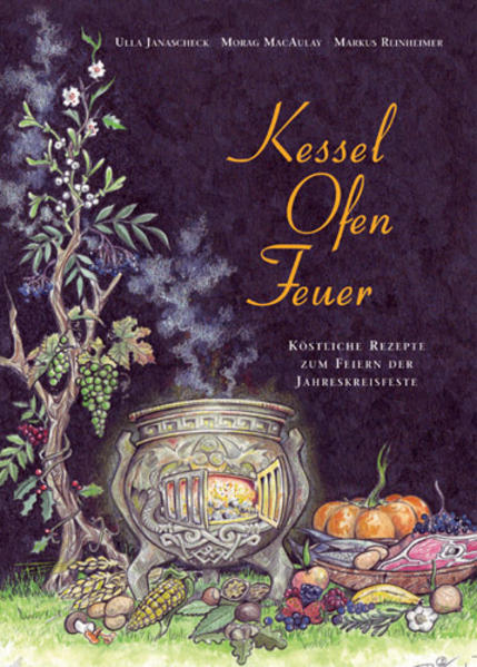 Der magische Kessel der Wiedergeburt ist zentrales Symbol aller Kulturräume. Herd und heiliges Feuer befinden sich im Mittelpunkt des sozialen Geschehens. Im Kessel, Ofen oder Feuer werden die Dankesspeisen zu den Jahreskreisfesten zubereitet. Das Kochen, Rösten oder Braten der Speisen ist ein gemeinschaftliches Ritual, das sich in die jeweilige Feier einfügt. Ulla Janascheck beschreibt die Bedeutungen der einzelnen Feiern mit ihren alten Bräuchen sowie ihrer ornamentalen Symbolik. Zu jedem Fest gibt es eine Fülle von traditionellen Rezepten zu Speisen und Getränken. Diese werden vorwiegend aus Zutaten bereitet, die Wildnis und Garten zum Zeitpunkt des Festes bieten. Ein mythologisches Kochbuch! Einfühlsam illustriert von Markus Reinheimer!