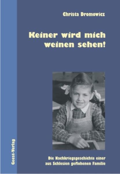 Die Protagonistin dieses Romans teilt das Schicksal vieler Kinder in diesen Jahren. Der Vater im Krieg gefallen, die Mutter mit ihren Kindern aus Schlesien geflohen. Die Familie verschlägt es ins Cloppenburger Land. Aus Sicht des Kindes, später des Teenagers und der jungen Erwachsenen beschreibt die Autorin in diesem biografischen Roman das Schicksal einer Flüchtlingsfamilie in den Jahren 1945 - 1961. Mehr als skeptisch von der katholischen, ländlichen Bevölkerung beobachtet, wächst sie als soziale Außenseiterin in einer ihr zutiefst fremden Welt auf, die ihr Angst macht. Die neue Ehe der Mutter und der gemeinsame Bau eines Hauses in Cloppenburg ändern daran wenig, zumal sich die neue Lebens- und Wohnsituation als problematisch erweist. Zu offensichtlich sind viele Widersprüche. Der Alltag von Strenge, Zucht und Ordnung steht im Gegensatz zu ihrem Fühlen und Denken. Wie sollen Lernen, Leben und Lieben Spaß machen, wenn die körperliche Züchtigung in der Grundschule noch Alltag ist, die Lebenslust eines jungen Mädchens in die Zwänge einer ‚Mädchen-Lehranstalt' gepresst wird, die moralisch-religiösen Grundpositionen im Widerspruch zur Lebensrealität stehen. Doch eines schwört sie sich auf dem Hintergrund all ihrer Erfahrungen: Keiner wird mich weinen sehen! Ein wesentlicher historischer Abschnitt der jüngeren deutschen Geschichte vermittelt sich in diesem biografischen Roman.