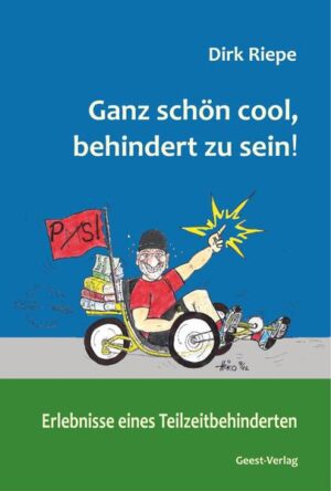 „Es hat doch auch alles was für sich!“, hat meine Oma immer gesagt. Dirk Riepe war schon immer ein Geschichten-Erzähler. Als er kurz vor dem dreißigsten Lebensjahr an MS erkrankte, wusste er noch nicht, dass er viel Stoff für ‚Geschichten‘ bekommen sollte. Riepe erzählt sie ohne Pathos mit einem zwinkernden Auge auf seine eigen Art und Weise. Krankheit und Behinderung werden von Leid und Mitleid getrennt und lebensbejahend aus dem Schatten ans Licht geholt. So wie Riepe das Schreiben zum Selbstfindungsprozess mit einer unheilbaren Erkrankung fand, werden dem Leser seiner Geschichten Ein-Blicke ermöglicht, die Absurdes normal machen.