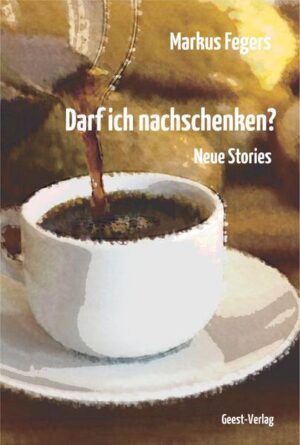 Im zweiten Band der „Kaffeegeschichten“ - von vielen seiner Leser bereits mit Spannung erwartet - bietet Markus Fegers erneut eine Fülle nachdenklicher und heiterer, unpathetisch und raffiniert erzählter Stories über Begegnungen zwischen Menschen, die unterschiedlicher kaum sein können. Dabei gelingt es ihm wie nur wenigen Autoren, die Handlung der Erzählungen aus den pointenreichen Dialogen seiner Figuren zu entwickeln und deren Gefühle behutsam und voller Sympathie vor dem Leser auszubreiten. „Das Gemeinsame an all diesen Geschichten ist nicht der visionäre Entwurf zur Zukunft der Menschheit - aber zumindest der ganz persönliche Entwurf zur Zukunft eines oder zweier Menschen und sicher auch die Lösung, wenn nicht zum Überleben der Welt, so doch zum Überleben in der Welt…“ Prof. Joachim Ullrich - Hochschule für Musik und Tanz Köln Markus Fegers geboren 1955 in Mönchengladbach, arbeitet als Förderschullehrer, ist nebenberuflich als Illustrator und Autor tätig und spielt Saxophon in verschiedenen Jazzgruppen. 2011 erschien ebenfalls im Geest-Verlag der erste Band seiner Kurzgeschichten ‚…nur auf einen Kaffee!’