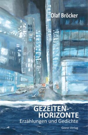 Die Flut steigt. Die Menschen schauen auf das Wasser und darüber hinaus zum Horizont. Versinken sie? Oder können sie schwimmen? Warten sie einfach, was passiert? Die Ebbe kommt. Der Horizont fällt. Die Menschen stehen vor dem Wasser. Oder steigen sie daraus auf? Olaf Bröcker schreibt über diese Menschen, die sich am Horizont ihres Lebens befinden. Oder stehen sie doch am Strand?