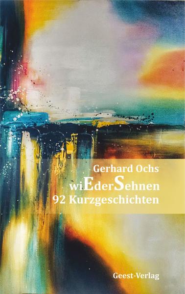 Ochs holt in diesem Kurzgeschichtenband ,,wiEderSehnen“ die Motive des Ver­lassens, des Zurückkehrens, des Verän­derns aufs Blatt und ersetzt das geschrie­bene Wort durch farbenfrohe Bildkons­truktionen, ganz ohne Pinsel. Nur mit einer Schreibmaschine.