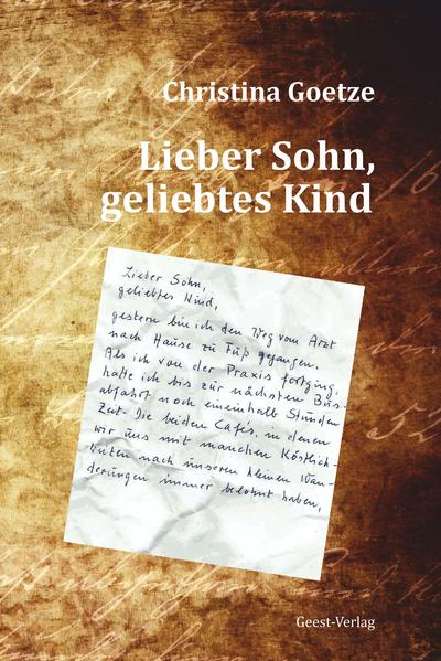 „Lieber Sohn, mein gutes Kind, vielleicht ahnst du es: Ich will heute endgültigen Abschied von dir nehmen ... Ich muss zu einem Ende kommen, denn während des Schreibens überfällt mich manchmal der phantastische, unsinnige, heiße Wunsch, du möchtest nur einmal noch zurückkeh­ren.“ Mit Briefen an den geliebten verstorbenen Sohn, der Auseinandersetzung mit Tagebuchnotizen und ihren Erinnerungen verdeutlicht die Autorin die Bedeutung ihres behinderten Kindes für ihr Leben.