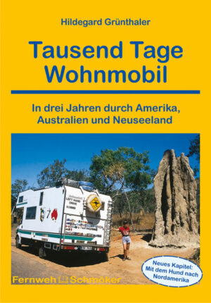 Drei Jahre lang mit dem eigenen Wohnmobil durch die Welt ziehen, über einsame Highways durch atemberaubende Landschaften rollen, bleiben, wo es einem gefällt - wer hat davon nicht schon geträumt? Hildegard und Peter Grünthaler haben diesen Traum in die Tat umgesetzt und ihre Erlebnisse in dem Buch „Tausend Tage Wohnmobil - In drei Jahren durch Amerika, Australien und Neuseeland“ festgehalten. Sie müssen es vorerst beim Träumen belassen? Dann lassen Sie sich von der Autorin mit auf die Reise nehmen! Durchqueren Sie mit dem Ehepaar die USA von Ost nach West. Schließen Sie sich dem Zug „der Schneevögel“ an, und dringen über die Schlaglöcher und Bodenwellen der MEX 1 zu den Traumständen der mexikanischen Baja California vor, um dort den Winter zu verbringen. Im Frühjahr folgen Sie den „Snowbirds“ nach Norden, campen in Kanada an einsamen Seen und sitzen am Lagerfeuer. Durch die weite und wilde Natur des kanadischen Yukon fahren Sie schließlich bis nach Alaska, um später auf dem Dempster Highway den Polarkreis zu überqueren und im Inuit-Städtchen Inuvik beim Schein der Mitternachtssonne vor dem Wohnmobil zu sitzen. In Neuseeland werden Sie bergauf, bergab über 1.000 Hügel und noch mehr Kurven gemächlich durch Traumlandschaften zockeln und reizvolle Campingstellen genießen. Australien und Tasmanien mit seinen landschaftlichen Kontrasten, den archaischen Landschaften und bizarren Schluchten, den tropischen Stränden, dem lebensfeindlichen Outback bilden den Abschluss der Reise. Genug geträumt? Der Teil „Reiseplanung von A bis Z“ macht die Reise nachvollziehbar. Von der Auslandskrankenversicherung bis zu den Zulassungsformalitäten, vom Carnet de Passages bis zur Verschiffung des Wohnmobils, behandelt dieser Teil neben den verschiedenen Phasen der Planung auch den Kauf des geeigneten Wohnmobils, die Routenplanung usw. Da die meisten Langzeitreisenden weder Lotto- noch sonstige Millionäre sind, sondern zumeist „vom Eingemachten“ leben müssen, wird auch das Thema „Freies und wildes Camping“, bzw. wie man freie Campingplätze findet, ausführlich behandelt. Basierend auf den Erfahrungen einer weiteren 1-jährigen Nordamerikareise, diesmal mit Hund, wurde der 3. Auflage ein weiteres Informationskapitel hinzugefügt: Nordamerika mit dem Hund. Zudem wurden alle Angaben im Info-Teil aktualisiert.