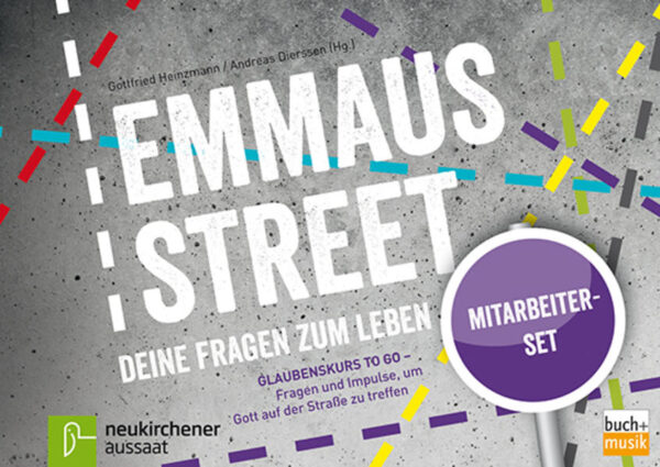 Für viele Jugendliche ist nicht nur der Glaube eine große Unbekannte, schon Sprache und Formen christlicher Jugendgruppen sind ihnen häufig fremd. EMMAUS STREET geht daher einen ganz neuen Weg, der nicht nur den Kopf anspricht, sondern mit allen Sinnen erleben lässt: Draußen an verschiedenen Orten-z. B. im Supermarkt, am Busbahnhof oder auch in einer Tiefgarage-sammeln die Jugendlichen Eindrücke und stellen vor allem ihre Fragen. Denn bei allen Ortsbesuchen geht es um die großen Sinnthemen des Lebens: Wer bin ich? Was brauche ich? Wo bin ich sicher? Auf diese vorhandenen Lebensfragen Jugendlicher soll unterwegs und im anschließenden Gruppengespräch eingegangen werden. Daher gibt es bei EMMAUS STREET keine stringente Anordnung von Glaubensinhalten, sondern die Jugendlichen bestimmen den inhaltlichen Weg mit ihren eigenen Fragen weitestgehend selbst. Dafür bietet das Material viele kreative Anregungen, Tipps und einen roten Faden. Da die Gruppe jeweils draußen unterwegs ist, sind die nötigen Anleitungen und Fragen für Mitarbeiter und Teilnehmer vierfarbig auf griffige DIN-A6-Karten gedruckt, die überall unkompliziert zum Einsatz kommen. Das Mitarbeitset besteht aus Mitarbeiterbuch, 12 Mitarbeiterkarten, 12 Fragekarten, 12 Impulskarten. Zielgruppe: Mitarbeitende in der Konfirmanden- und Jugendarbeit Hauptamtliche, Ehrenamtliche Teens und Jugendliche ab 13 Jahren Besonderheiten: Glaubenskurs für Jugendliche, die nie einen besuchen würden ganz neuer Zugang, um über Glaubensfragen nachzudenken mit Praxisanleitungen im handlichen Kartenformat Herausgeber: Gottfried Heinzmann, Jahrgang 1965, ist studierter Theologe und Leiter des Evangelischen Jugendwerks in Württemberg (EJW)