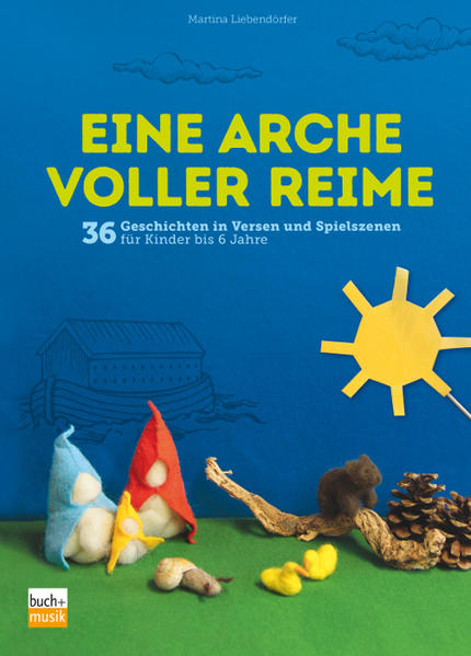 „Eine Arche voller Reime“ ist ein Buch voller Geschichten für Kinder bis zum 6. Lebensjahr. 18 Geschichten stammen aus der Bibel. 18 Geschichten erzählen aus der Perspektive der Kinder von dem, was sie heute in ihrem Alltag beschäftigt. Alle Geschichten handeln von dem, was das Leben ausmacht, von Gott und der Welt und von seinem Segen für uns. Die Geschichten sind in Reimform geschrieben. So sind sie für die Kinder besonders leicht zu merken. Martina Liebendörfer kombiniert die Texte in kleinen Spielszenen mit Figuren, Stabsymbolen, einfachen Gegenständen, Naturmaterialen und Bewegungen zu anschaulichen Tischpuppenspielen. Eine einfach zu erlernende Erzählmethode für alle, die für Kinder in Gruppen, Gottesdiensten und zuhause eine niederschwellige Brücke zum Glauben bauen wollen.