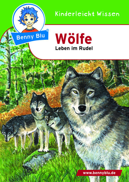 Der Wolf kehrt zurück. Benny Blu macht dich mit einem besonders klugen Tier bekannt, dem Wolf. Wo leben Wölfe? Was ist ein Wolfsrudel? Warum heulen Wölfe? Sind sie für Menschen gefährlich? Und was ist ein Werwolf? Benny Blu Lernbuch, Format DIN A6, 32 Seiten, geheftet, 4/4 farbig