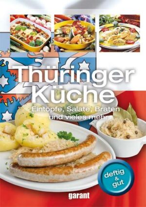 Der Freistaat Thüringen liegt geografisch in der Mitte von Deutschland. Diese geografische Lage sagt uns, dass das Land zum einen mit Waldreichtum, aber auch zum anderen mit fruchtbaren Gemüse- und Obstanbaugebieten gesegnet ist. Dieser Reichtum spiegelt sich wiederum in der Vielfalt der Zutaten und dadurch natürlich auch in der Verarbeitung und in der Küche wieder. Alle Rezepte sind übersichtlich zusammengestellt, durchgehend mit den schönsten Abbildungen versehen und Schritt für Schritt erklärt. Praktische Regeln für die Zubereitung und bewährte Tipps garantieren den Erfolg. Gutes Gelingen und viel Spaß beim Kochen und Genießen.