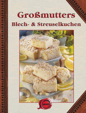 Duftendes Gebäck ist zu jeder Zeit bei allen Generationen beliebt, ob zum gemütlichen Kaffeeklatsch an einem Sonntagnachmittag, zur Teestunde, beim Kindergeburtstag oder auf einem großen Kuchenbüffet bei einer Familien feier. Blech- und Streuselkuchen aus der eigenen Backstube bieten ungeahnte Möglichkeiten, Gäste zu verwöhnen. Diese wunderbare Sammlung aus Großmutters Backbuch präsentiert Ihnen viele traditionelle Backrezepte. Alle Rezepte sind übersichtlich zusammengestellt, durchge hend mit farbigen Abbildungen versehen und Schritt für Schritt erklärt. Ein ausführlicher Ratgeberteil, der viele Tipps und Tricks verrät, garantiert den Erfolg. Gutes Gelingen und viel Spaß beim Backen und Genießen.