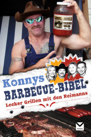 Was isst der Texaner am liebsten? Natürlich - ein ordentliches Steak, möglichst vom Grill. Das geht Auswandererfamilie Reimann, berühmt geworden durch Ihre Auftritte bei RTL, nicht anders. Konny Reimann, der Meister am Grill, hat getreu seinem Motto "machen, nicht reden" seine eigene Art des Barbecue entwickelt. Im Buch erklärt er, wie das geht, was man beim Grillen alles beachten muss, wie das Fleisch beschaffen sein muss und welches sich am besten eignet. Natürlich hat er auch jede Menge Rezepte parat, die er hier verrät. Klar, dass es Steakrezepte gibt, aber auch solche für gegrillten Fisch und Gemüse, für die dazugehörigen Salate und Saucen. Seine Frau Manu steuert leckere Nachspeisenrezepte bei. Und es wäre nicht Konny, wenn er nicht auch jede Menge verrückte Geschichten rund ums Barbecue zu erzählen hätte!