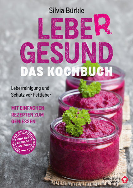 LebeR gesund - Das Kochbuch - Leberreinigung und Schutz vor Fettleber - Mit einfachen Rezepten zum Genießen Jeder fünfte Erwachsene hat eine geschwächte Leber oder Fettleber. Die Anzeichen dafür können sehr unterschiedlich sein und von Darmbeschwerden bis zu Konzentrationsschwäche reichen. Auch die gesundheitlichen Folgen sind vielseitig, aber in jedem Fall bedenklich. Es besteht also ein hoher Handlungsbedarf. Auslöser ist meist eine falsche Ernährung: zu viel Zucker, zu viel Fertigprodukte und -gerichte etc. Mit der richtigen Ernährung und wohltuenden Entgiftungsphasen kann sich die Leber erholen und gesunden. Damit Sie sich allzeit lebergesund ernähren können, hat Silvia Bürkle in diesem Buch alle dafür geeigneten Lebensmittel zusammengestellt und wunderbare Rezepte erarbeitet, die das tägliche Kochen zur Freude machen: vom Frühstück bis zum Abendessen, von unkompliziert bis raffiniert, in erster Linie lecker! 80 Rezepte für Aufstriche, Salate, Suppen, Fisch- und Gemüsegerichte sowie Desserts.