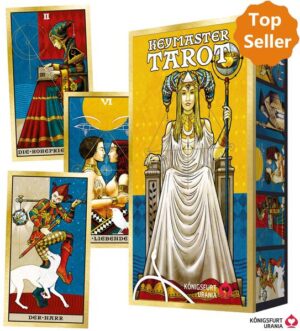 Hunderte von Jahren Tarot- Weisheit liegen diesem Deck zu Grunde. Lorenzo Gaggiotti hat sich an den beiden bekanntesten Tarots orientiert, dem Tarot de Marseille aus dem 16./17. Jahrhundert und dem Waite - Tarot von 1910. Präzise wählt der Künstler aus beiden Epochen in einer Verbindung der mittelalterlichen Darstellungen und dem verspielten Jugendstil Szenen, findet seinen persönlichen Ausdruck und öffnet Räume in Universen, die voller Geheimnisse sind, die in unserer Seele Resonanz finden und eine Sehnsucht nach Antworten auslösen. Die geheimnisvollen Bilder lassen uns nicht mehr los, verführen uns, die Schlüssel zum Abenteuer unseres Lebens zu suchen und immer wieder neue Räume zu öffnen. Das KEYMASTER- TAROT lässt sich begehen wie ein großes Schloss. Alles liegt hier verborgen. Unsere Aufgabe ist es, die richtigen Schlüssel zu finden und die Türen zu (noch) unbekannten Räumen zu öffnen die Träume, Wünsche und Mysterien zu entziffern, sie zu begreifen. Folgen wir dem Keymaster von Raum zu Raum, werden wir uns selbst erkennen und unsere Wege finden. Inhalt: 78 Tarotkarten und 80- seitiges Booklet