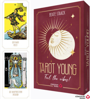 Wolltest du nicht immer schon ein super nices, tolles und interessantes, ultra geheimnisvolles Hobby haben? Dann starte mit Tarotkarten legen! Die bekannte Tarotfluencerin Beate Staack erklärt dir in diesem Set die Karten absolut lebensnah und echt - wie du mit ihnen starten kannst, sie deutest und Spreads legst. Für jede Karte beschreibt sie Situationen aus deinem Alltag mit Lichtund Schattenseiten, Light Vibes und Dark Vibes. Denn Tarot hilft dir, dein Leben besser zu verstehen, Antworten auf deine Fragen zu bekommen und auf dein Bauchgefühl zu hören - denn Tarotkarten SIND dein Leben. Sie sind ECHT. Denn Tarot bist DU! - Set mit ausführlichem Buch und 78 Tarotkarten von Waite & Smith - Alle Karten lebensnah durch Situationen im Alltag erklärt - Keywords auf jeder Karte erleichtern die Deutung - In ergänzenden Videos über QR- Codes erklärt dir Bea coole Legemuster!