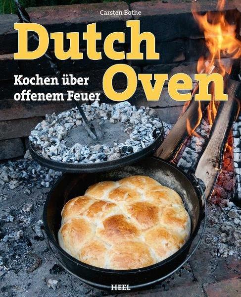 Hier handelt es sich um DIE Dutch Oven-Bibel vom Bestseller-Autor Carsten Bothe! Das erste Buch über das Kochen mit dem Dutch Oven von Bothe hat sich mittlerweile über 75.000 mal verkauft. Es ist der Klassiker unter den Dutch Oven-Büchern und bietet neben der Einführung in die Geschichte des Dutch Ovens, die Pflege und die Basics von der Feuerstelle über die Hitzeregulierung bis hin zu den Garzeiten alle wichtigen Tipps für das Kochen mit dem schwarzen Pott. Für den Dutch Oven-Anfänger ist das Buch eine unverzichtbare Hilfe und fortgeschrittene Pott-Köche werden von den vielen tollen Rezepten begeistert sein. Ob Filetspitzen in Calvadosrahm, Lammragout oder Wildentenbraten - das Kochen mit dem Dutch Oven steht für Entschleunigung, Draußen Kochen, Geselligkeit und Spaß! Rund 25 Eintopf-Rezepte von Brunswick Stew über Wildschwein-Bohnen-Suppe und Soljanka bis hin zu Chili in XXL machen Eintopf-Fans und alle Freunde deftiger Gerichte glücklich. Aber auch Fisch oder Beilagen von Kümmelkartoffeln bis hin zu Grillzwiebeln, Bierbrot oder Sauerteig-Bröchen, Zimtschnecken, Flammkuchen oder Pizza kann man mit den abwechlsungreichen Rezeptideen in diesem Buch im Dutch Oven zubereiten. Die Rezepte von Bothe stehen für Gelinggarantie beim Bekochen großer Gästescharen und sorgen für Abwechslung in der Campingküche beim Familienurlaub. Autor Carsten Bothe hat den Dutch Oven vor 15 Jahren nach Deutschland gebracht. Er ist der Experte für das Kochen am Lagerfeuer und hat im HEEL Verlag zahlreiche Bücher über Dutch Oven, Petromax, Grillen, Wildküche und Campingkücher veröffentlicht.