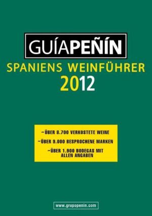 Einmal mehr prüfte und bewertete der renommierte Weinverkoster José Penin spanische Weine. Der interessierte Weinliebhaber findet detaillierte Informationen zu ausgesuchten Weinsorten, erhält nützliche Einkaufstipps sowie ein Register mit sämtlichen Weinsorten und Bodegas. Über 10.000 Weine sind im Guia Penin beschrieben und nach einer 100-Punkte-Skala bewertet. Zur Fülle an Infos über rund 1900 Kellereien gehören Details wie Gründungsjahr und Produktionsmenge.