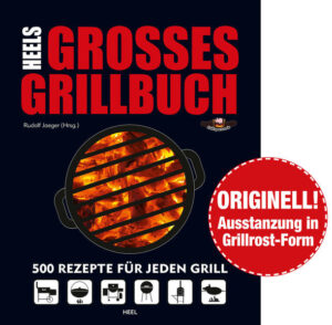 500 Rezepte auf über 500 Seiten - Die umfangreichste Rezeptsammlung am Markt! Ob Kohle- oder Gasgrill, Smoker oder Dutch Oven - ganz egal, welcher Grill im Garten steht, die riesige Rezeptsammlung von Grillspezialist Rudolf Jaeger bietet für jedes Modell eine Auswahl origineller, erprobter Rezepte. Von Grillern für Griller: Dieses in jeder Beziehung GROSSE Grillbuch bietet geballtes Grillwissen aus der Praxis von mehr als 50.000 registrierten Usern aus dem Grillsportverein! Von den Klassikern wie Porterhouse Steak, Beer Butt Chicken oder Spare Ribs bis zu Yakitori-Spießen, Albondigas oder Anticuchos ist für jeden Geschmack und alle Gelegenheiten das Passende dabei. Als zusätzliches Highlight hat HEELS GROSSES GRILLBUCH eine raffinierte Ausstanzung in Grillrost-Form im Buchumschlag. Das Große Grillbuch ist das ultimative Geschenkbuch für den Grillfan und ein ideales Mitbringsel für jeder Grillparty!