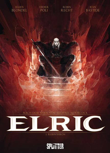 Die Comic- Adaption eines mythischen Fantasy- Helden!Elric, der Herrscher der uralten Dracheninsel von Melniboné - ein kranker Albino, der ein mehrere tausend Jahre altes Volk mit einer von den Göttern ererbten Macht regiert. Aber seine schwache Konstitution zwingt ihn, Drogen und Magie zu nutzen, um sein Leben zu erhalten. Sein Vetter Yyrkoon, der für diese Schwächen nur Verachtung übrig hat, versucht die Rechtmäßigkeit seines Anspruchs auf den Rubinthron infrage zu stellen. Als er von einem bevorstehenden Angriff blutrünstiger Piraten erfährt, nutzt Elric die Gelegenheit und versucht, seine Autorität wiederherzustellen. Hier offenbart er seine komplexe Persönlichkeit, aber auch seine Ergebenheit Ariochs gegenüber, des mächtigsten Herrn des Chaos.Entdeckt die Comic- Adaption der berühmten Saga von Elric von Melniboné! Entsprungen 1961 aus der Feder des Briten Michael Moorcock, ist dieser dekadente Antiheld geprägt von einer tragischen Romantik, was in der Heroic- Fantasy eher selten zu finden ist. Elric ist heute eine feste Größe des Genres, neben Howards 'Conan' und Tolkiens 'Der Herr der Ringe'. Die Saga von Elric wurde in den letzten fünfzig Jahren immer wieder von anderen Künstlern adaptiert, in Prosa, Comic (zum ersten Mal 1969 durch Philippe Druillet!), Videospielen, Rollenspielen. Episch, gothic, maßlos, betörend, erhielt diese neue 100% französische Adaption, mit verschwenderischer Bildgewalt von Didier Poli und Robin Recht in Szene gesetzt, die begeisterte Zustimmung von Michael Moorcock persönlich!